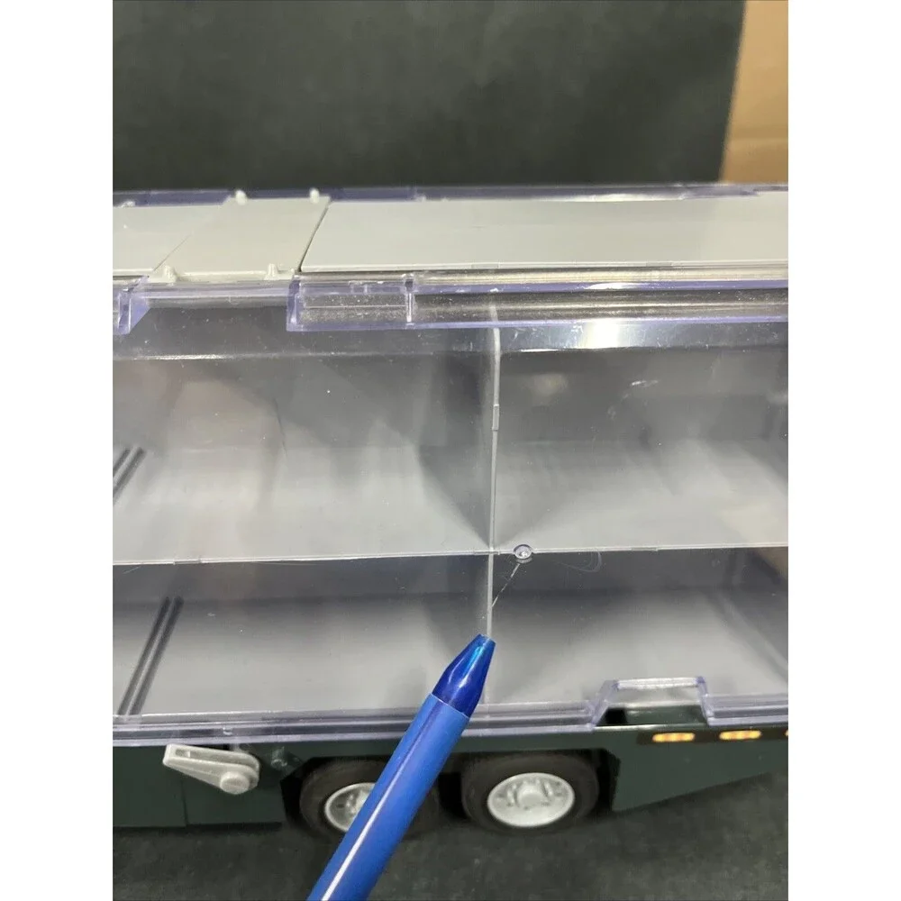 Joyin Orange Cargo Truck Semi &Trailer Holds 12 Hot Wheel Vehicles Fold Up Sides